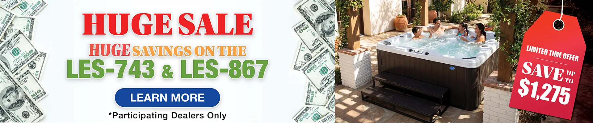 Calspas hot tub being used in a family setting - Austin